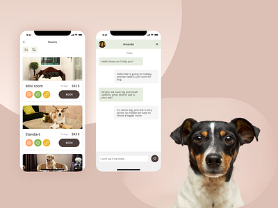 Pets hotel App app mobile ui ux visual design