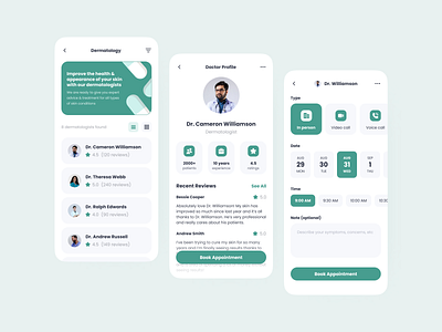 Healthcare Patient Engagement Platform app appointment calendar chat design doctor flat healthcare medical mobile ui ux