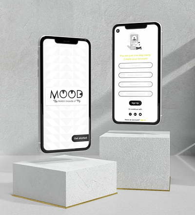 Daily UI - Day #1 - Signup Screen app app desigbn behance branding cooldesigns dailyui design dribbble graphic design illustration logo moodapp ui