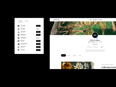 UNXD—Social & Brand Profile blockchain brand branding clean crypto cryptocurrency defi fashion fintech luxury marketplace minimal nft profile social social media ui web3 webdesign website