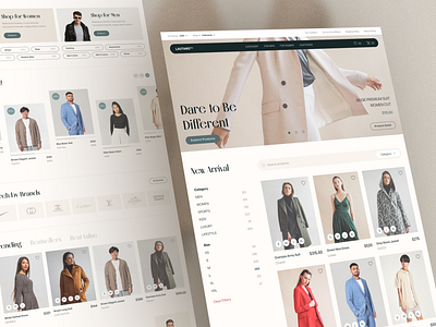 LAUTARO ™ - Fashion E-Commerce Exploration clean ecommerce ecommerce design fashion fashion website landing page landing page design online store ui uidesign uidesigner uiux uiuxdesign userinterface web design website