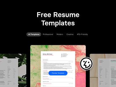 Free Resume Templates by Wozber cv free resume resume builder resume design resume template wozber