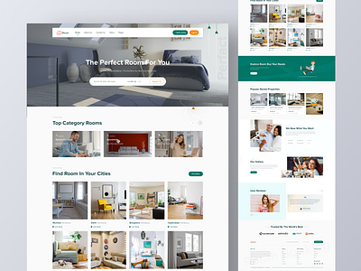 Find Room & Room Sharing animation graphic design home home page logo motion graphics property sharing xd template ui ui kit for room user interface