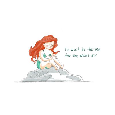 Ariel arial illustration littlemermaid