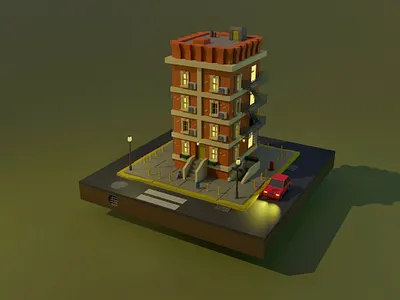 Apartments house 3d art branding design graphic design illustration logo style ui