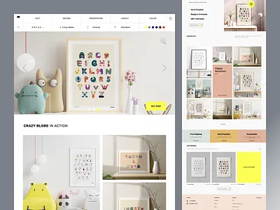 Woooords Poster Generator UX/UI branding cart clean design e commerce ecommerce identity landingpage minimal minimalism poster shopify talavadze trady design ui ux web app web application webpage website