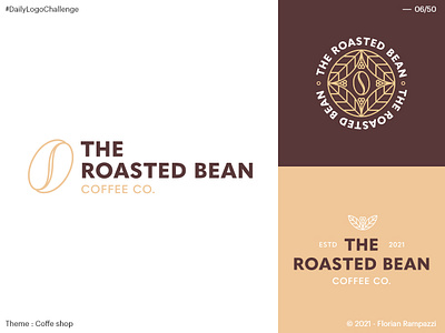 06/50 - THE ROASTED BEAN branding design graphic design logo minimal vector