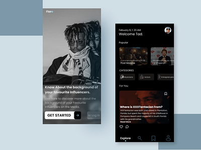 Flare app branding design illustration logo typography ui uiux ux