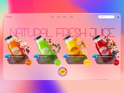 ILOVEJUICE branding design illustration juice marketplace ui uiux ux web web design