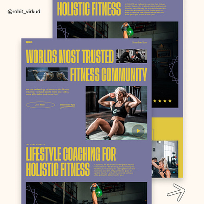 Fitness SaaS Landing page Design design figma landingpage saas saaslandingpage ui uiux webdesign webdesigner website concept website design