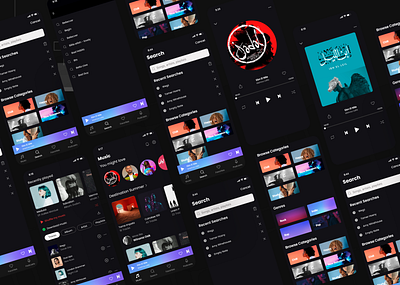 Music App Design mobile app music music app ui ui ux