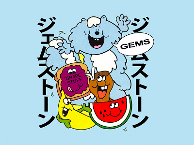 BALANCED MEAL apparel branding cartoon characters design digital gems identity illustration james lano logo orlando procreate retro streetwear