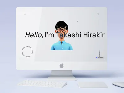 Takashi Hirakimoto 2.0 by Webflow 3d animation branding design graphic design landing page logo portfolio ui web web design webdesign webflow website website design