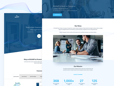RAAMP Marketing Site design responsive design ui user experience user interface ux web design