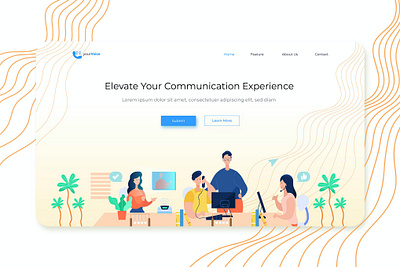 Hero Header Illustration Landing Pages app branding design events html illustration landing landing page multipurpose page purpose shop template ui ui design ux ux design web web html website