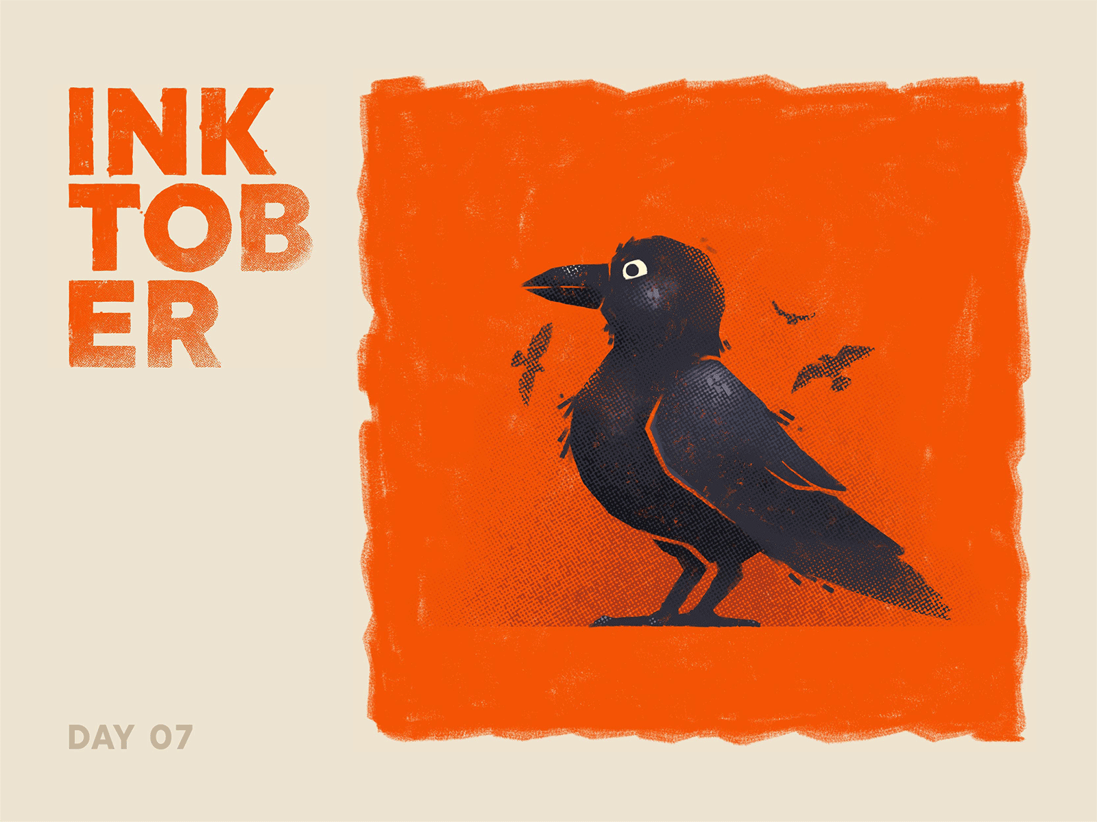 Inktober 2021 Rd 02 boot crow dagger ghost grungy halloween hand drawn illustration inktober inktober 2021 knife mushroom october pumpkin raven sketch spooky texture