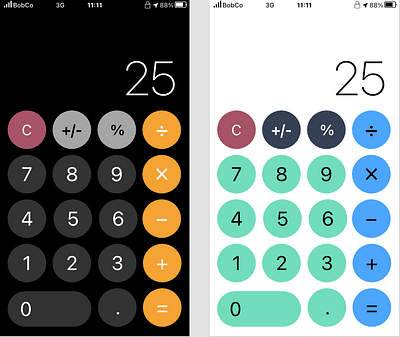 a retake of #DailuUI 004 004 calculator dailyui ui