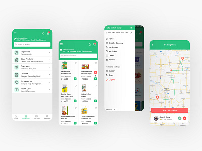 Supermarket App UI ux