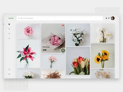 GreenRoom.🌺 adobe xd clean clean ui cleardesign design flower flower design ui uidesign ux uxdesign uxinspiration