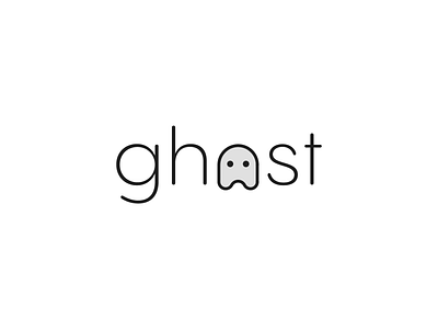 Ghost design concept black and white logo black logo brand branding concept concepts design ghost ghost concept ghost inscription logo ghost logo graphic design icon illustration inscription logo logos simple logo vector white background