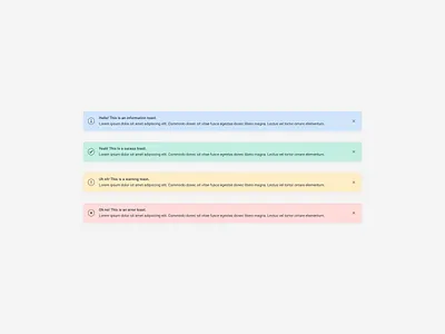 ❗️Who likes some toasts? 5 alerts product design toasts ui visual design