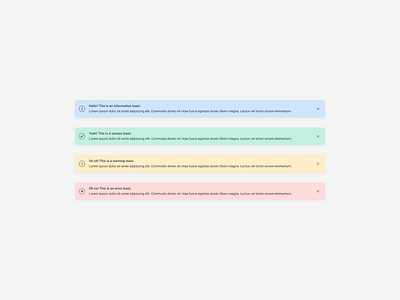 ❗️Who likes some toasts? 5 alerts product design toasts ui visual design