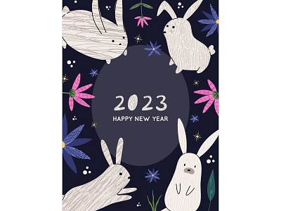 Chinese New Year 2023 banner design. Happy Chinese new year 2023 china chinese design graphic new year rabbit