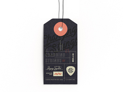 Charity Hang Tag branding craftsman hang tag logo monogram.tag retro typography