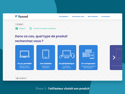 Funnel - Conseiller avant-vente de produits high-tech branding design graphic design illustration logo ui uidesign ux ux ui