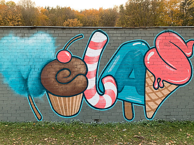 Lies / Melas alytus kaunas lettering lithuania plugas spraypainting