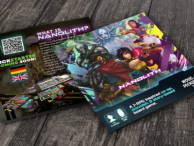 Nanolith Game Flyer branding design game graphic design photoshop print