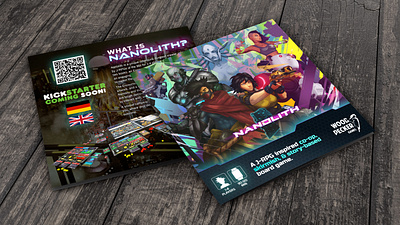 Nanolith Game Flyer branding design game graphic design photoshop print