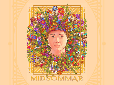 MIDSOMMAR design illustration illustrator poster poster art typography