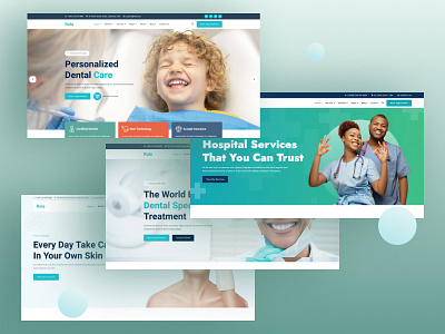 Rola - Medical Health & Dental Care corporate creative design dental dental clinic doctor envytheme healthcare illustration landing page landing page design medical portfolio surgeon ui ux webdesign website website design