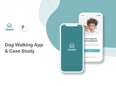 Tommy - Dog Walking App - Case Study app design graphic design logo typography ui ux