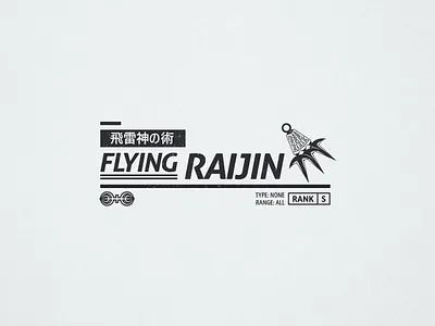 Flying Raijin - 343/365 ability anime dagger illustration jutsu knife kunai layout magic manga naruto type typography