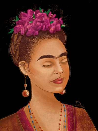 Frida Kahlo frida fridakahlo illustration portrait poster