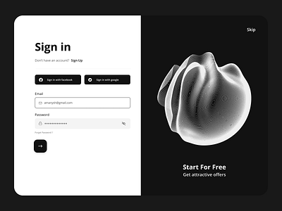 Sign in Website Design 3d app branding clean dailyui dark design illustration login mobile app design register registeration responsive sign in sign up signin signup ui ui design ux