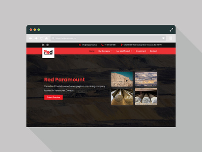 Mining Company Website Design design ui ux web design wordpress