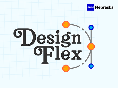 Design Flex logo - AIGA Nebraska branding design graphic design logo