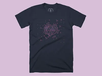 Shttrd design illustration polygonal t shirt tshirt