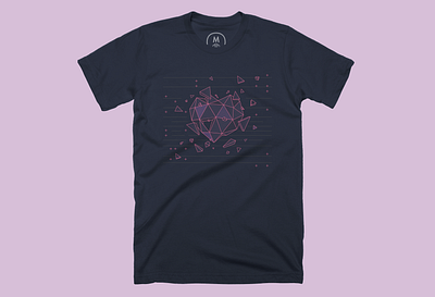 Shttrd design illustration polygonal t shirt tshirt