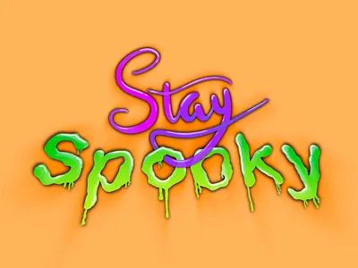 Stay Spooky Custom Lettering calligraphy design graphic design halloween hand lettering illustration lettering logo modern calligraphy procreate typography
