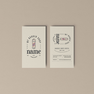 My Barber Shop Business Card barber barber shop brand brand identity branding business card design graphic design illustration illustrator logo ui ux vector