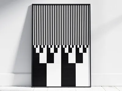 Blacks and Whites decor minimalist poster