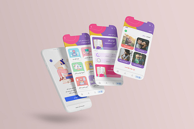 APPLICATION CHISTAK (LEARNING LANGUAGE) android app branding design illustration ios iran language learning mobile ui ux