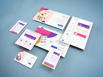 WEBSITE CHISTAK (LEARNING LANGUAGE) app branding design english illustration iran language learning ui ux website