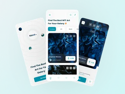 Noce - NFT Auction Mobile App app auction auction app bitcoin crypto cryptocurrency currency doge eth ios mobile mobile app nft nft app token trade ui ui design ux ux design