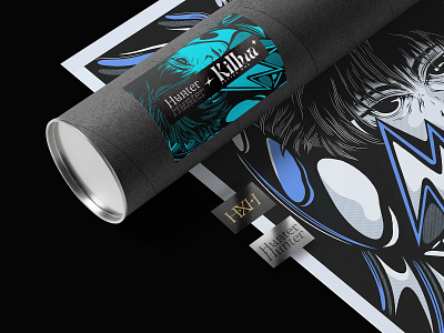Visual concept for Hunter x Hunter. anime art brand branding design draw drawing illustration logo manga mockup pack packagin type typography vector