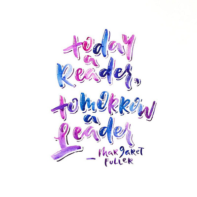 Watercolor Lettering: Quote 1 design illustration lettering typography watercolor